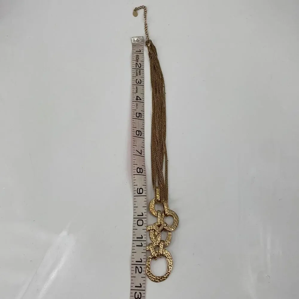 Bijoux Terner gold tone multi chain necklace - Picture 4 of 4